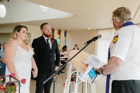 Wedding ceremony by Dr. Gerrit Rademeyer in Rheenendal