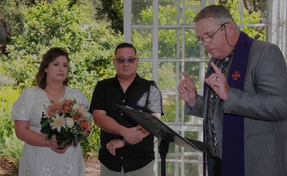 Wedding ceremony by Dr. Gerrit Rademeyer in Rheenendal