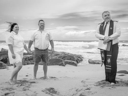 Wedding ceremony by Dr. Gerrit Rademeyer in Rheenendal