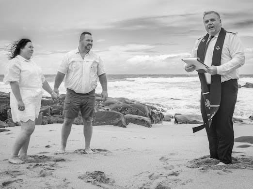 Wedding ceremony by Dr. Gerrit Rademeyer in Rheenendal