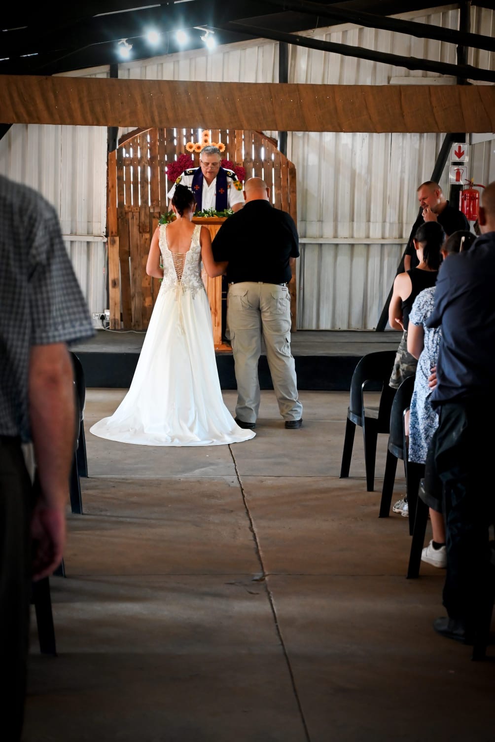 Wedding ceremony by Dr. Gerrit Rademeyer in Rheenendal