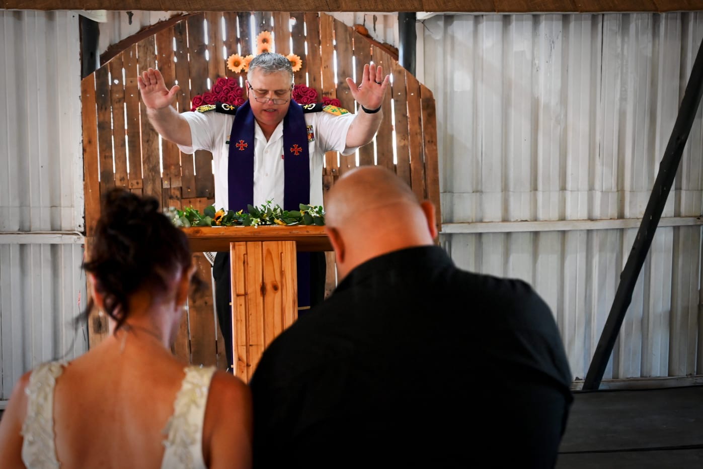Wedding ceremony by Dr. Gerrit Rademeyer in Rheenendal